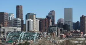 Denver Skyline - by MattWright - Wikimedia