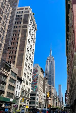 The iconic Empire State Building
