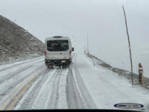 Snowstorm at Alpine Visitor Center