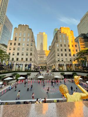 The skating rink at Rockefeller Center