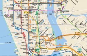 New York City subway map