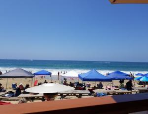 View from Beachcomber Cafe at Crystal Cove