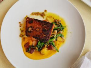 Salmon dish at Catal Restaurant in Downtown Disney