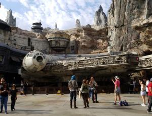 Millennium Falcon at Star Wars Galaxy's Edge, Disneyland