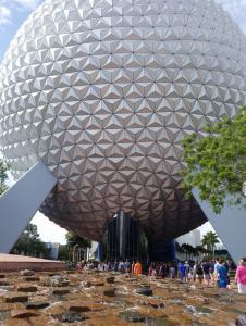 Spaceship Earth at Disney's Epcot entrance