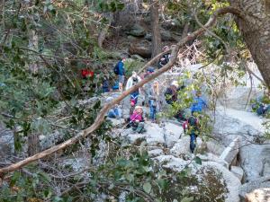 Heart Rock Hike - the group on the rocks