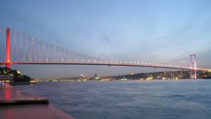 Bosphorus Bridge in Istanbul Turkey