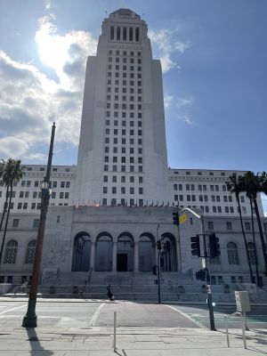 The majestic LA City Hall building