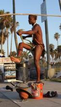 Venice Beach, CA - street performer