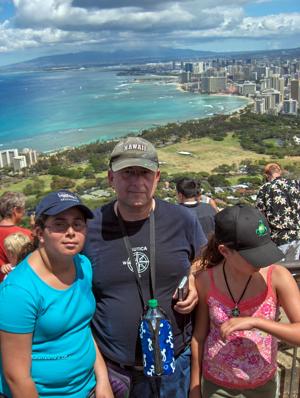 Diamond Head Hike - Wikiki view